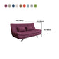Contemporary Linen Armless Sleeper Sofa Convertible Sofa for Living Room