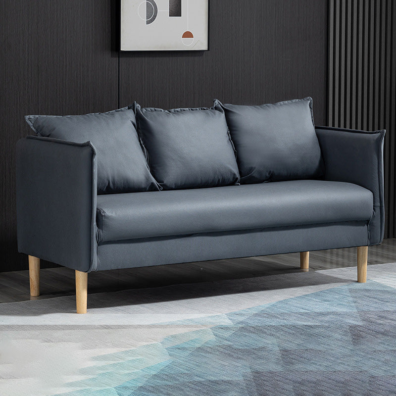 Quadratarmsofa 25,59 "D x 26,371" H Faux Ledersofa für Wohnzimmer