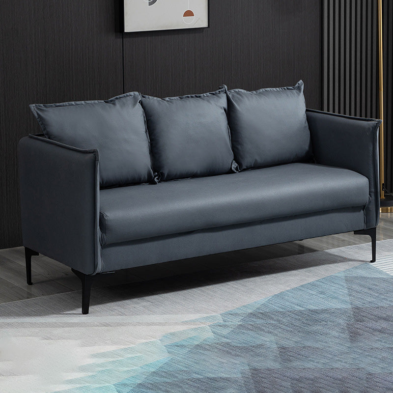 Vierkante armbanken 25.59 "D x 26.371" H Faux lederen bank voor woonkamer