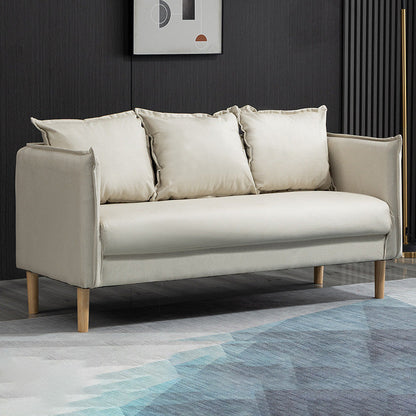 Vierkante armbanken 25.59 "D x 26.371" H Faux lederen bank voor woonkamer