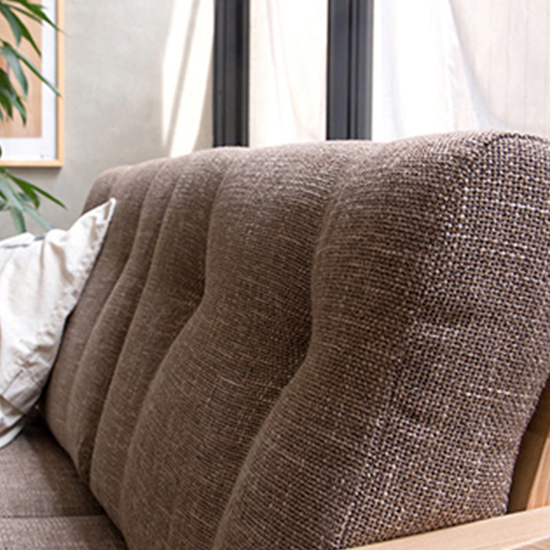 Living Room Contemporary Square Arm Stationary Slipcovered Sofa