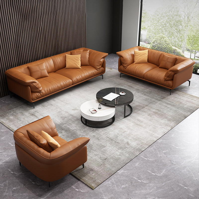 Cushions Sofa 35.43" D x 33.46" H Tuxedo Arm Sofa for Living Room