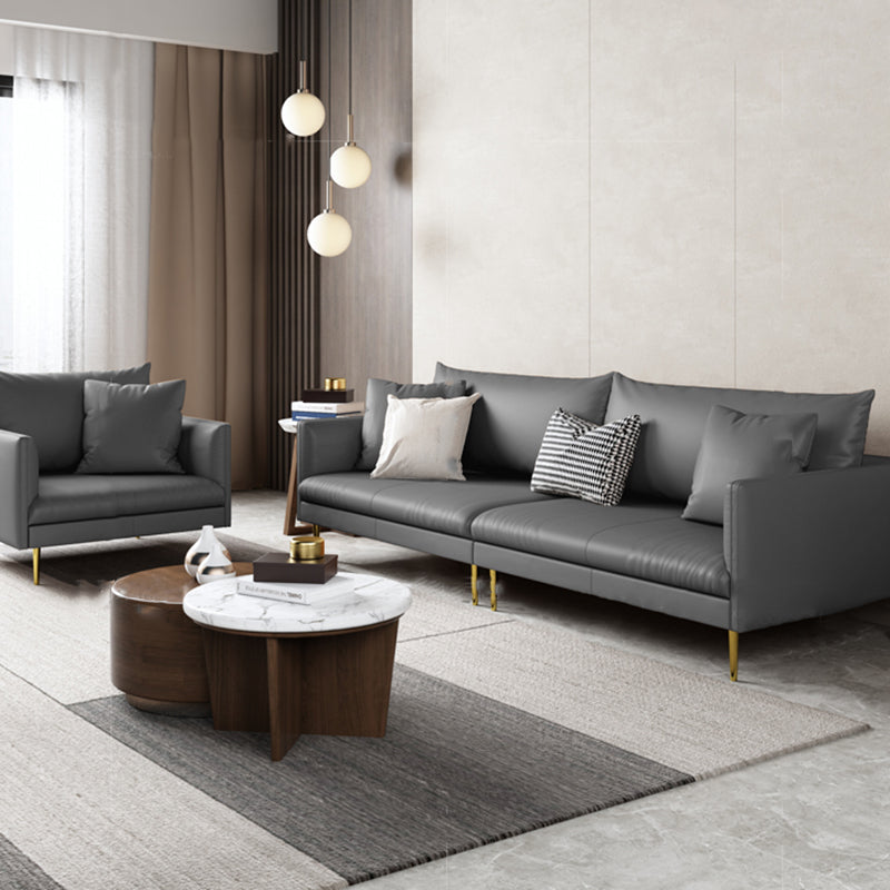 Cushions Sofa 102.36" W x 32.67" D x 33.46" H Square Arm Sofa for Living Room