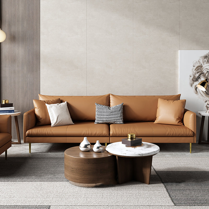 Cushions Sofa 102.36" W x 32.67" D x 33.46" H Square Arm Sofa for Living Room