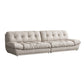 Faux Leather/ Suede Contemporary Tufted Split-Back Settee Sofa Clearhalo 'furn' 'furn_sofas' 'Furniture' 'Living Room Furniture' 'Sofa' 'sofas' 5218669