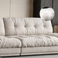 Faux Leather/ Suede Contemporary Tufted Split-Back Settee Sofa Clearhalo 'furn' 'furn_sofas' 'Furniture' 'Living Room Furniture' 'Sofa' 'sofas' 5218672