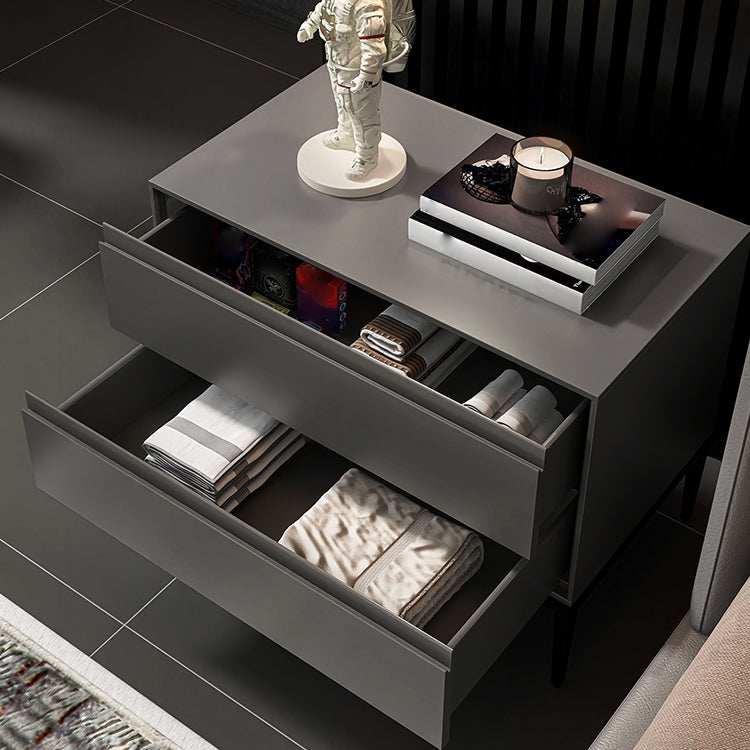 20 "高さ2-金属脚のグラムナイトテーブル付きの引き出しナイトスタンド