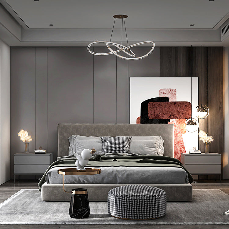 20 "高さ2-金属脚のグラムナイトテーブル付きの引き出しナイトスタンド