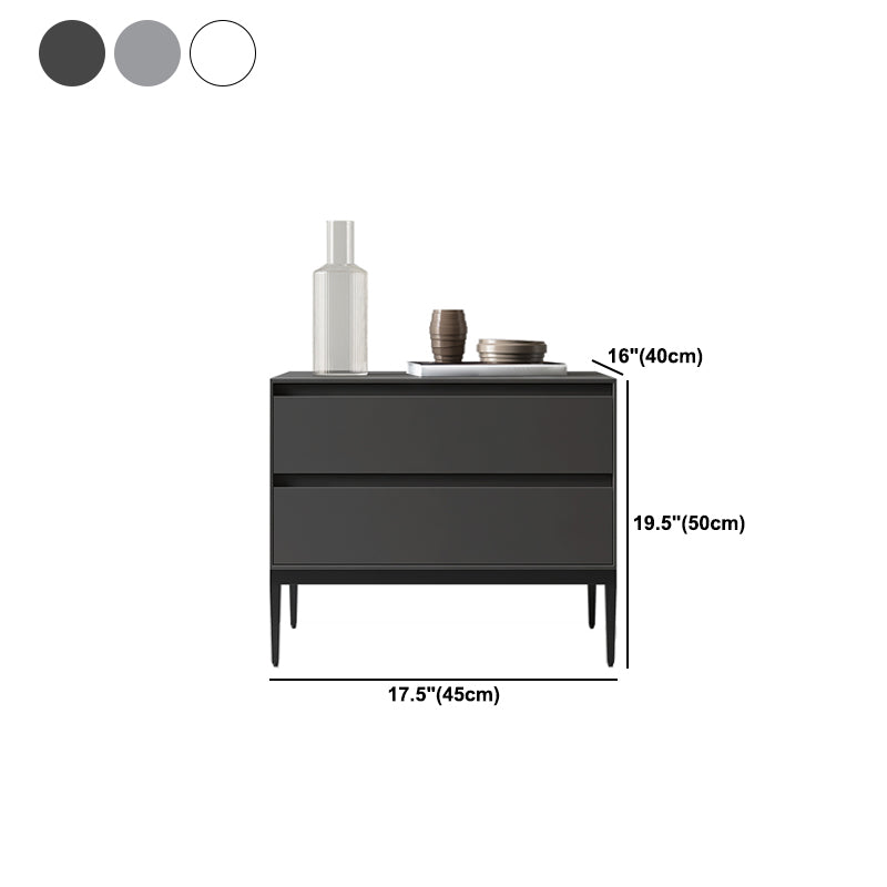 20 "高さ2-金属脚のグラムナイトテーブル付きの引き出しナイトスタンド