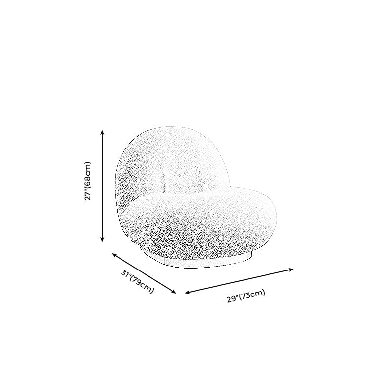 Wollen armloze Parsons stoel met vaste rug, 31.10 "W √ó 28.74" l √ó 26.77 "h