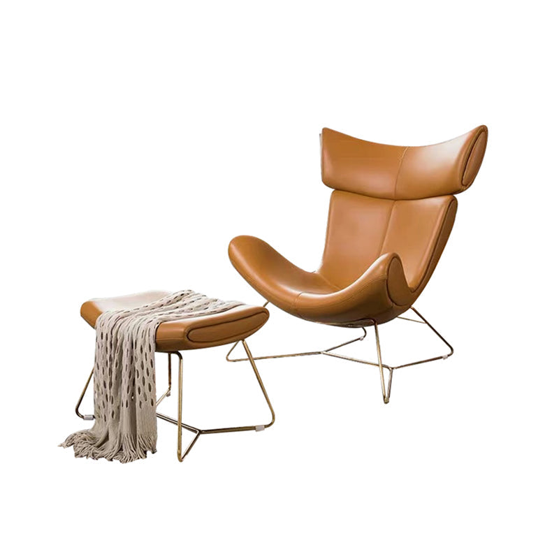 Silla de silla de cuero de color sólido para el dormitorio/sala de estar