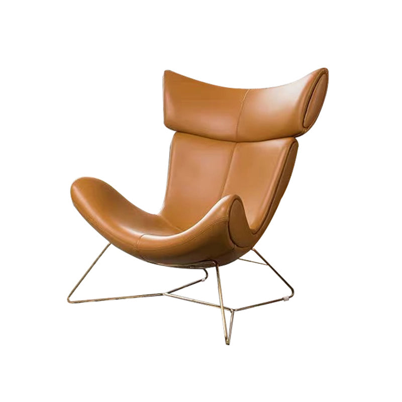 Silla de silla de cuero de color sólido para el dormitorio/sala de estar