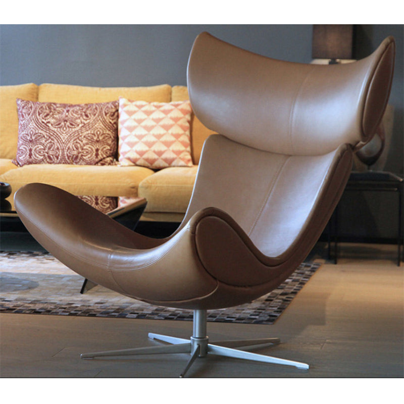 Silla de silla de cuero de color sólido para el dormitorio/sala de estar