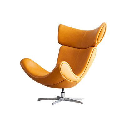 Silla de silla de cuero de color sólido para el dormitorio/sala de estar