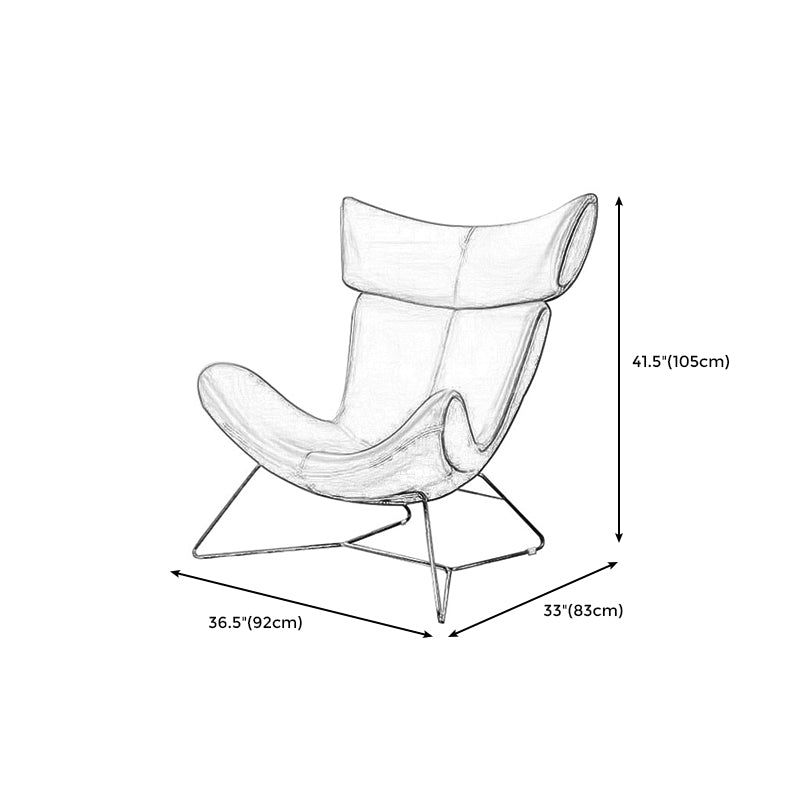 Silla de silla de cuero de color sólido para el dormitorio/sala de estar