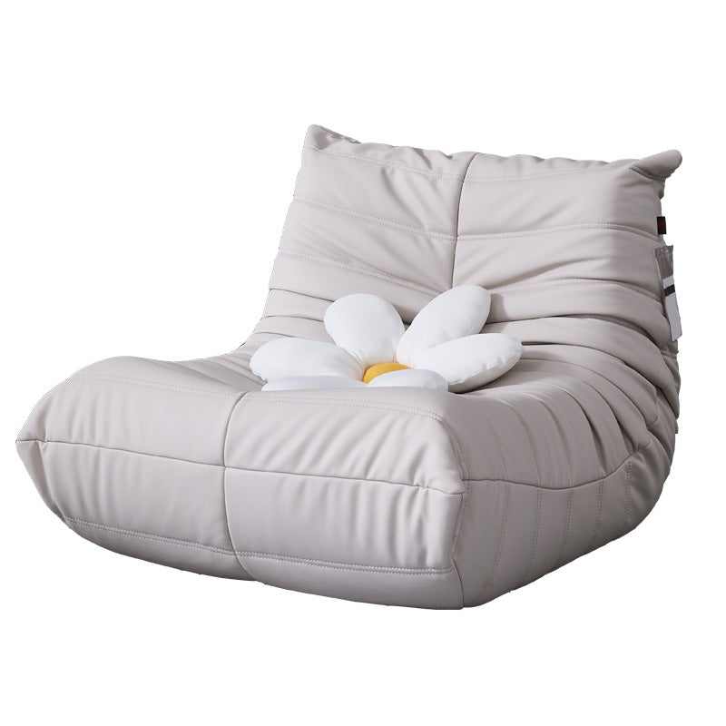 Caterpillar nórdico Sofá Balcón Balcón de balcón Net Red Ins Red Light Luxury Single Leather