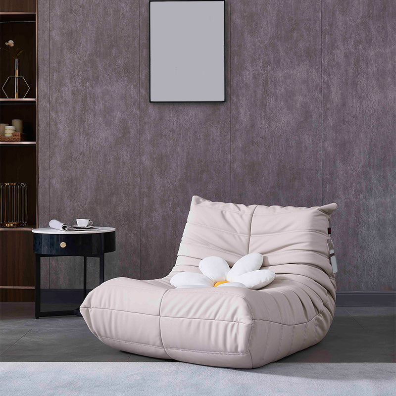 Caterpillar nórdico Sofá Balcón Balcón de balcón Net Red Ins Red Light Luxury Single Leather