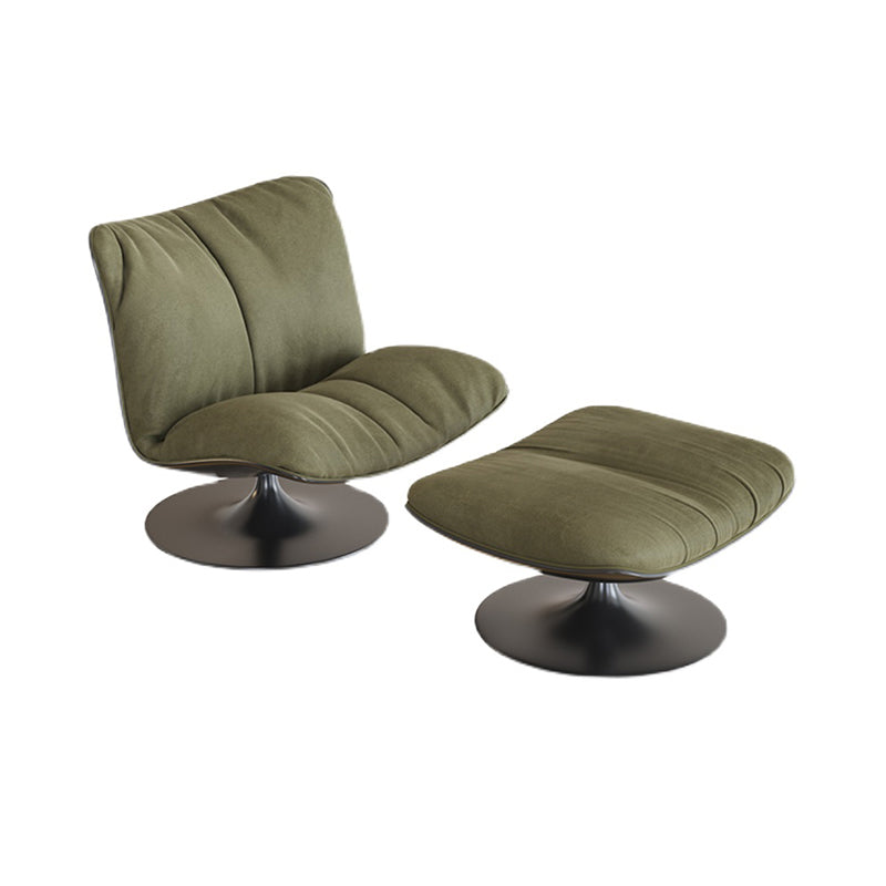 Contemporary Swivel Accent Chair Suede Lounge Chair in 38"L x 34"W x 19"H Clearhalo 'Accent Chairs' 'accent_chairs' 'Chairs & Seating' 'furn' 'furn_accent_chairs' 'Furniture' 'Living Room Furniture' 5218918