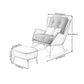 Removable Cushions Chair with Flared Arms for Apartment 35.43"