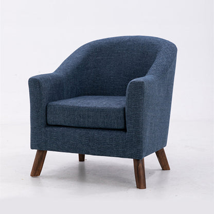 Basic Four Leg Chair with Sloped Arms and Removable Cushions