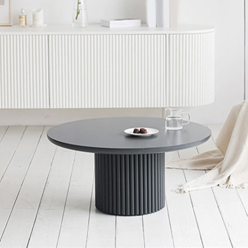 Glam Pedestal Coffee Table Wood Round Cocktail Table for Living Room Clearhalo 'Coffee & Accent Tables' 'Coffee Tables' 'coffee_tables' 'furn' 'furn_coffee_tables' 'Furniture' 'Living Room Furniture' 5219072