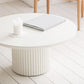 Glam Pedestal Coffee Table Wood Round Cocktail Table for Living Room Clearhalo 'Coffee & Accent Tables' 'Coffee Tables' 'coffee_tables' 'furn' 'furn_coffee_tables' 'Furniture' 'Living Room Furniture' 5219074