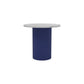 Glam Pedestal Coffee Table Wood Round Cocktail Table for Living Room 16"L x 16"W x 20"H Marble Blue Clearhalo 'Coffee & Accent Tables' 'Coffee Tables' 'coffee_tables' 'furn' 'furn_coffee_tables' 'Furniture' 'Living Room Furniture' 5219078