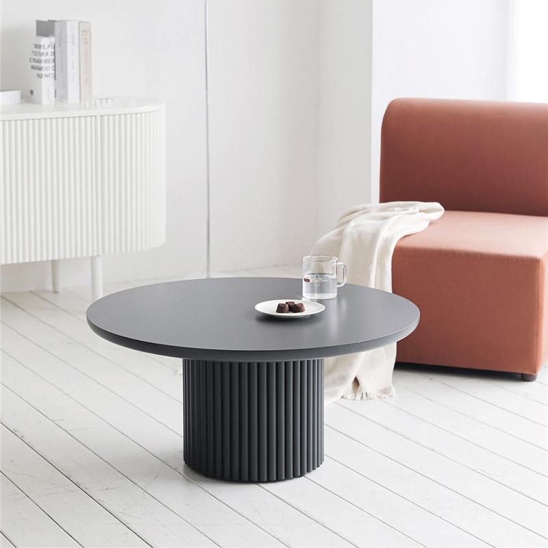 Glam Pedestal Coffee Table Wood Round Cocktail Table for Living Room Clearhalo 'Coffee & Accent Tables' 'Coffee Tables' 'coffee_tables' 'furn' 'furn_coffee_tables' 'Furniture' 'Living Room Furniture' 5219082