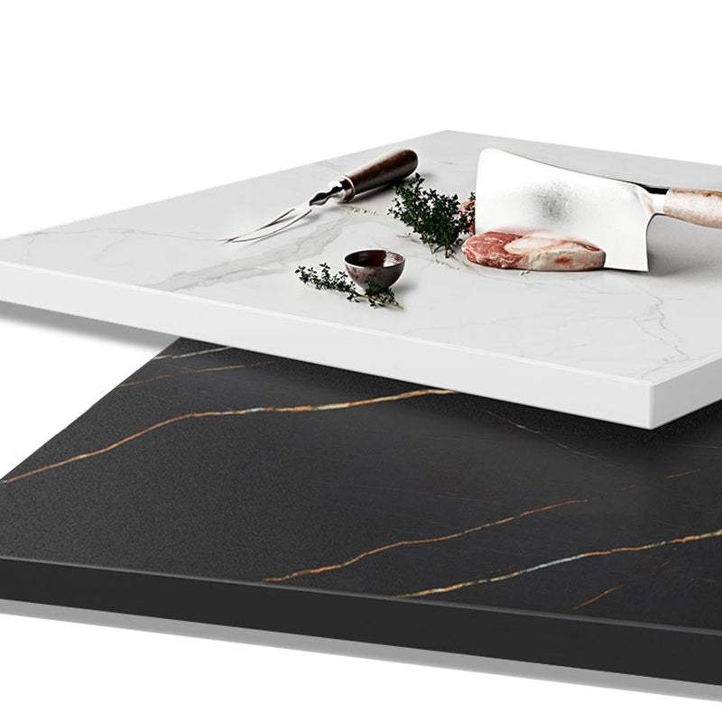 Glam Metal and Slate Cocktail Table Pedestal Coffee Table for Living Room Clearhalo 'Coffee & Accent Tables' 'Coffee Tables' 'coffee_tables' 'furn' 'furn_coffee_tables' 'Furniture' 'Living Room Furniture' 5219115