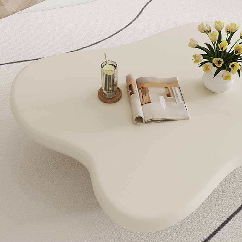 Scandinavian 4 Legs Coffee Table Solid Wood Geometric Cocktail Table Clearhalo 'Coffee & Accent Tables' 'Coffee Tables' 'coffee_tables' 'furn' 'furn_coffee_tables' 'Furniture' 'Living Room Furniture' 5219136