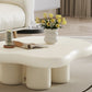 Scandinavian 4 Legs Coffee Table Solid Wood Geometric Cocktail Table Clearhalo 'Coffee & Accent Tables' 'Coffee Tables' 'coffee_tables' 'furn' 'furn_coffee_tables' 'Furniture' 'Living Room Furniture' 5219137