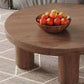Dia 23.6"/27.6"/31.5" Wooden Cocktail Table, Scandinavian 4 Legs Round Coffee Table Clearhalo 'Coffee & Accent Tables' 'Coffee Tables' 'coffee_tables' 'furn' 'furn_coffee_tables' 'Furniture' 'Living Room Furniture' 5219233