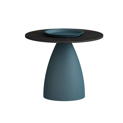 Tavolino moderno di ferro/pietra moderno di metà secolo diafallo 23,6 "/31,5"