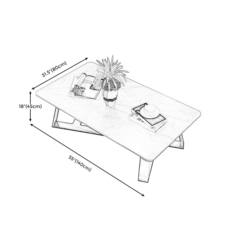 Tavolino in marmo slitta in stile moderno tavolo da cocktail rettangolare