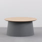Modern Style Plastic Craft Drum-shaped Base Design Round Coffee Table