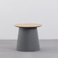 Modern Style Plastic Craft Drum-shaped Base Design Round Coffee Table