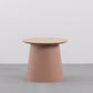 Modern Style Plastic Craft Drum-shaped Base Design Round Coffee Table