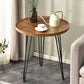 Base in metallo nero in stile moderno in legno/grigio/noce tavolo rotondo top late