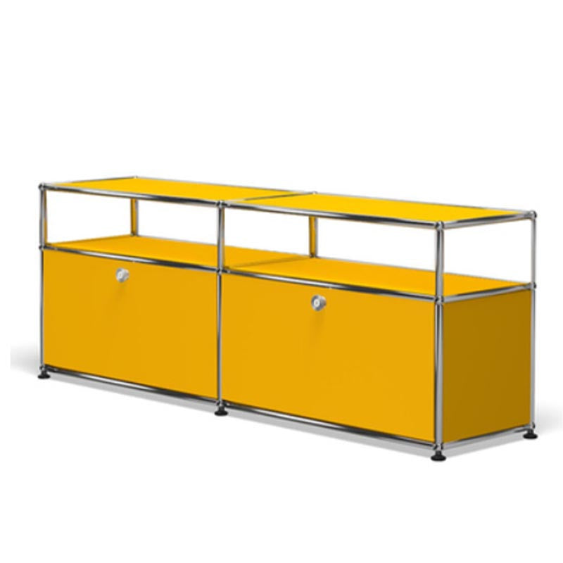 Sideboard in acciaio inossidabile sideboard per la sala da pranzo contemporanea con armadio di bloccaggio