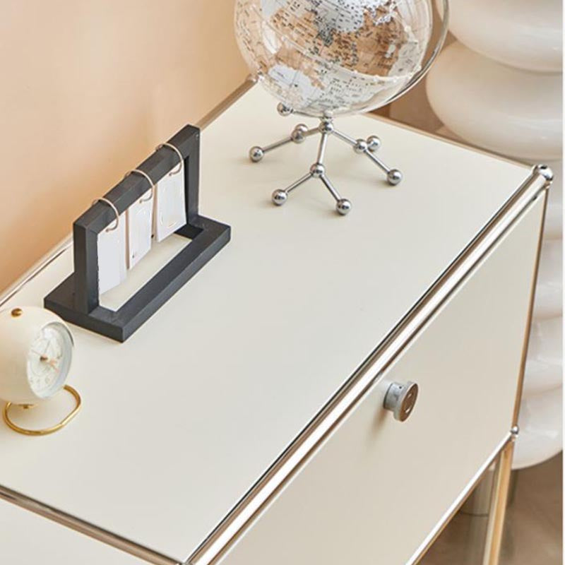 Sideboard in acciaio inossidabile sideboard per la sala da pranzo contemporanea con armadio di bloccaggio