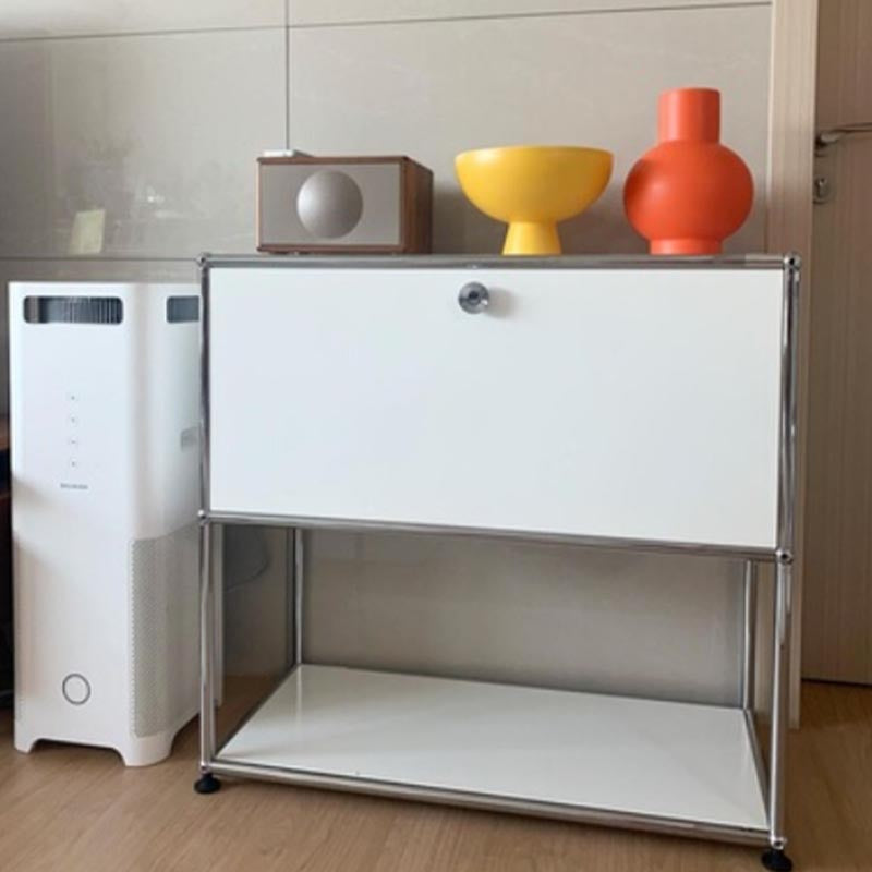 Sideboard in acciaio inossidabile sideboard per la sala da pranzo contemporanea con armadio di bloccaggio