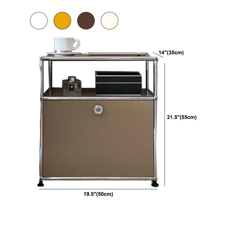 Sideboard in acciaio inossidabile sideboard per la sala da pranzo contemporanea con armadio di bloccaggio