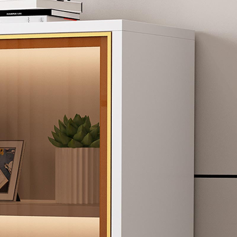 Glam Style Server Engineered Wood Sideboard with Door for Home Use Clearhalo 'buffet_sideboard' 'Buffets & Sideboards' 'furn' 'furn_buffet_sideboard' 'Furniture' 'Kitchen & Dining Furniture' 5219694