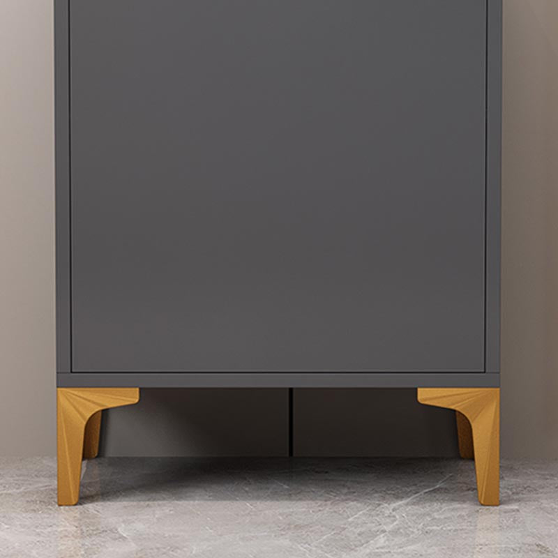 Glam Style Server Engineered Wood Sideboard with Door for Home Use Clearhalo 'buffet_sideboard' 'Buffets & Sideboards' 'furn' 'furn_buffet_sideboard' 'Furniture' 'Kitchen & Dining Furniture' 5219696