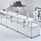 Contemporary Sideboard Stainless Steel Dining Sideboard with Locking Cabinet Clearhalo 'buffet_sideboard' 'Buffets & Sideboards' 'furn' 'furn_buffet_sideboard' 'Furniture' 'Kitchen & Dining Furniture' 5219760
