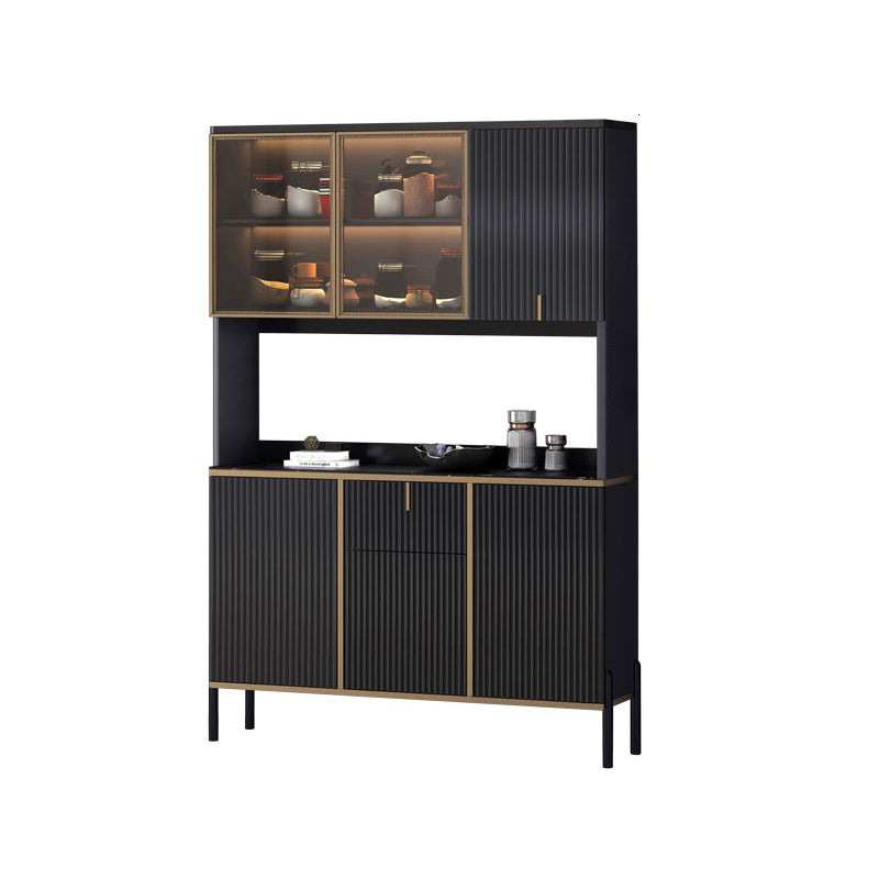 Glamstil Buffet Sideboard Sintered Stone Top Server mit Tür und Schublade für Wohnzimmer