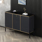 Glamstil Buffet Sideboard Sintered Stone Top Server mit Tür und Schublade für Wohnzimmer