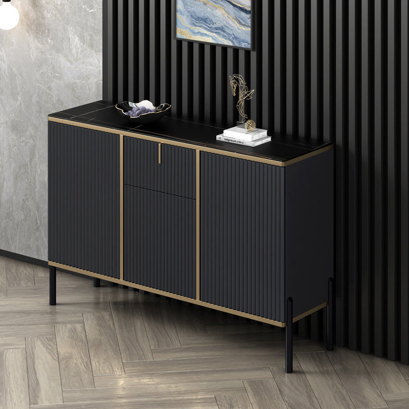 Glamstil Buffet Sideboard Sintered Stone Top Server mit Tür und Schublade für Wohnzimmer