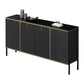 Glamstil Buffet Sideboard Sintered Stone Top Server mit Tür und Schublade für Wohnzimmer