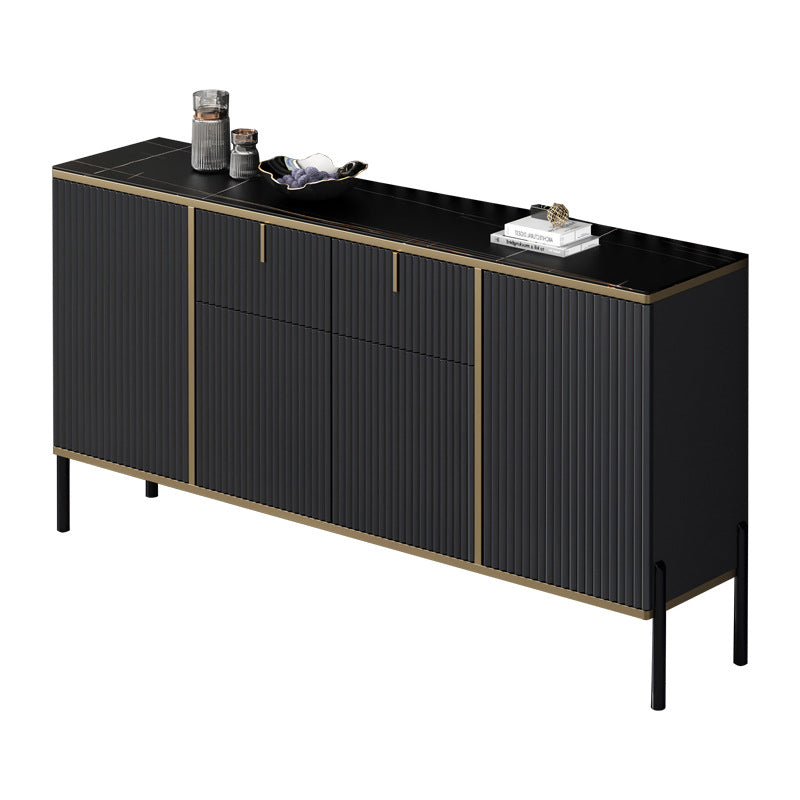 Glamstil Buffet Sideboard Sintered Stone Top Server mit Tür und Schublade für Wohnzimmer
